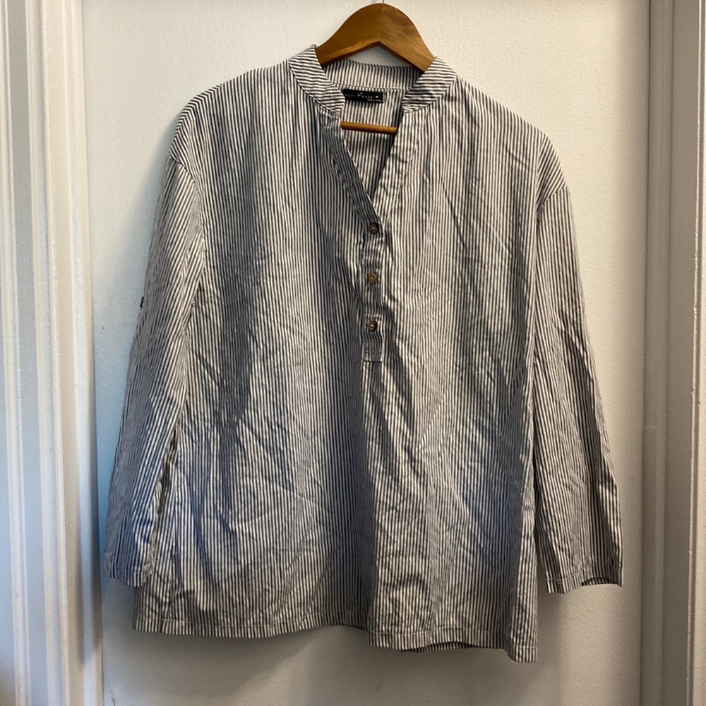 Emery Rose Striped Blouse